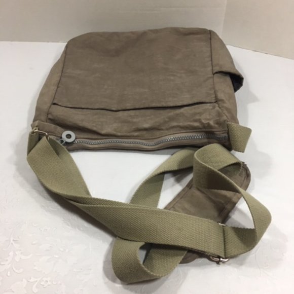 Neat Pack Crossbody Shoulder Bag - Anti-theft RFID Pocket -Taupe Color 10"x11" - Picture 4 of 14